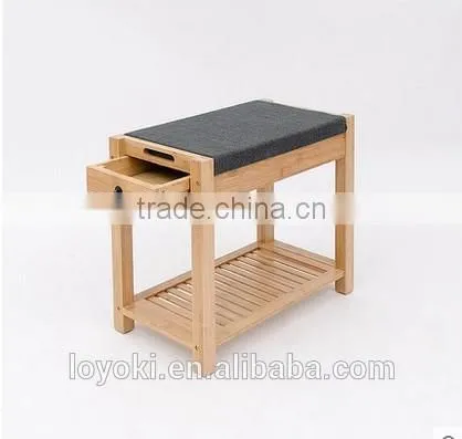 Bamboo Shoe Storage Natural Bamboo Shoes Rack With Tatami Shoe Bench With Drawer Organizers