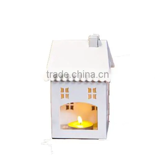 Free Shipping Creative Gift Europe Style Candlestick Retro Wedding Decoration Iron Small House Candle Holders photo-3