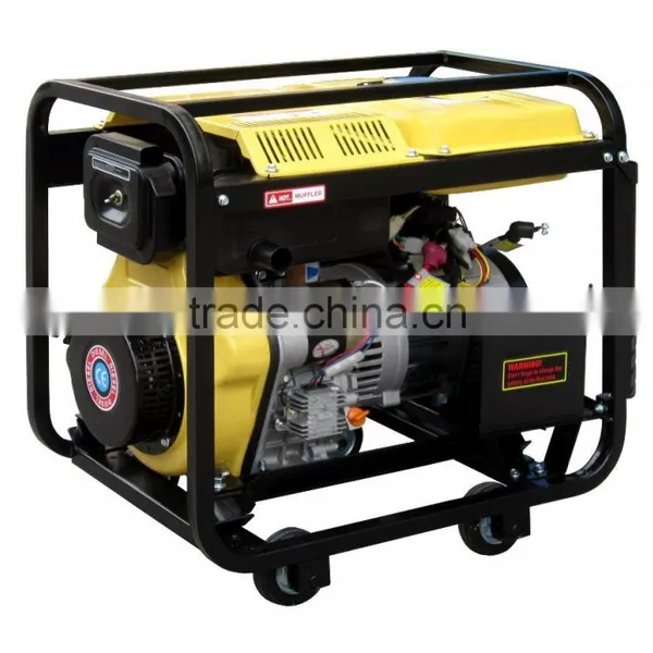 Open Type 2KW Electric Single Phase With 4wheels and Handle Diesel Generator With Welding Machine photo-5