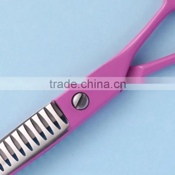 CA-618DP 6inch Opposing Handle Pink Pet Grooming Scissors photo-4