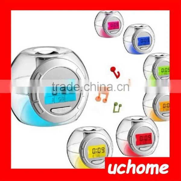 UCHOME Nature Sound 7 Color Changing Light Travel Alarm Clock for Kids photo-3
