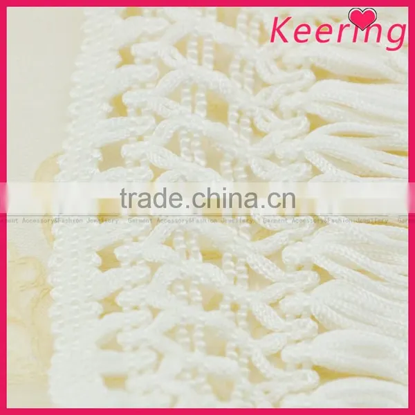 New Fashion Cheap White Tassel Trim From Keering WTPB-017 photo-3