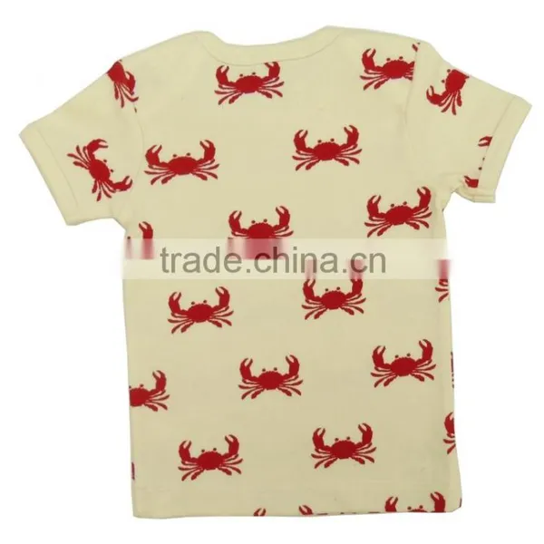 100% Organic Cotton Plain With Printed Baby t Shirts and Short Sleeve Polo t Shirts for Kids With New Style Baby Pants photo-2