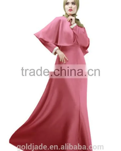 Abaya Islamic Muslim Cocktail Womens Long Sleeve Vintage Long Maxi Dress photo-4