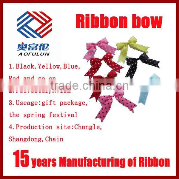 Colorful Pre-Made Double Wings Ribbon Bows photo-3