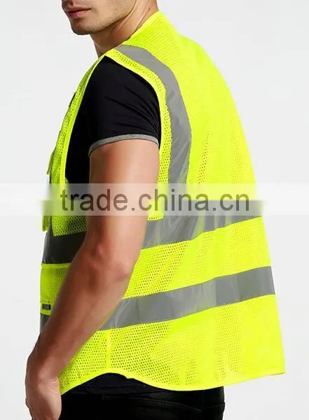 2017 Reflective Vest 3m Tapes Yellow Safety Vest photo-5