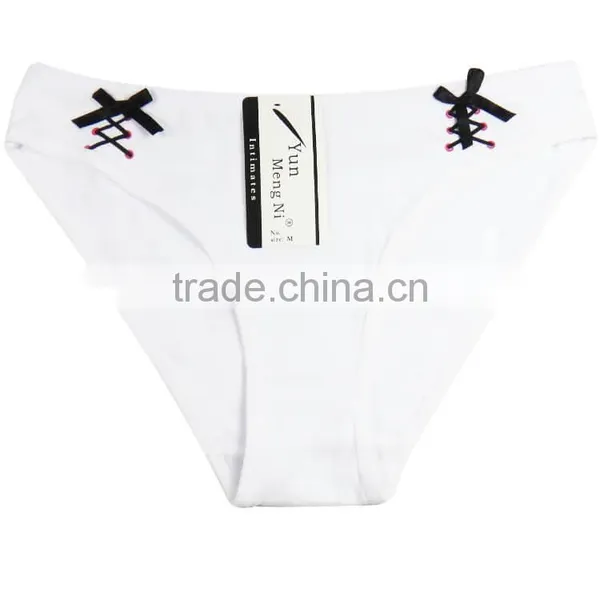 Yun Meng Ni Underwear Cute Bows Girls Cotton Panties Sexy Women Panty photo-5
