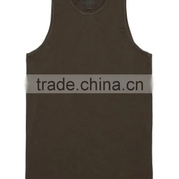 150 Grams Fabric Weight and Blank Design Cheap Wholesale Boys Tank Top photo-5