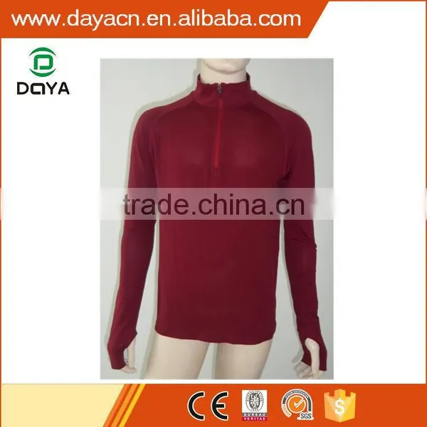 Men's Suitable Soft Long Sleeve Zipper T-shirt Seamless Long Sleeve Zipper T-shirt photo-5