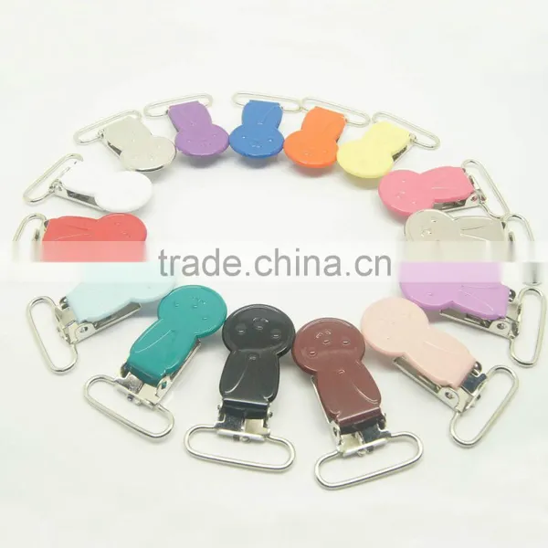 1'' 25mm Rabbit Bunny Shape Dummy Pacifier Suspender Clips photo-3
