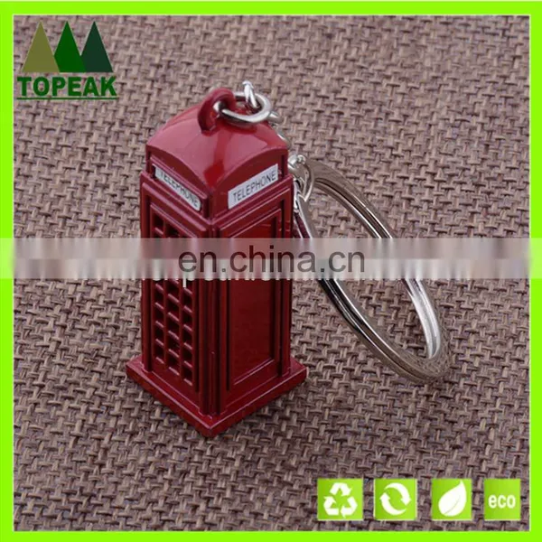 Manufacturers wholesale England phone booth key chain/ring