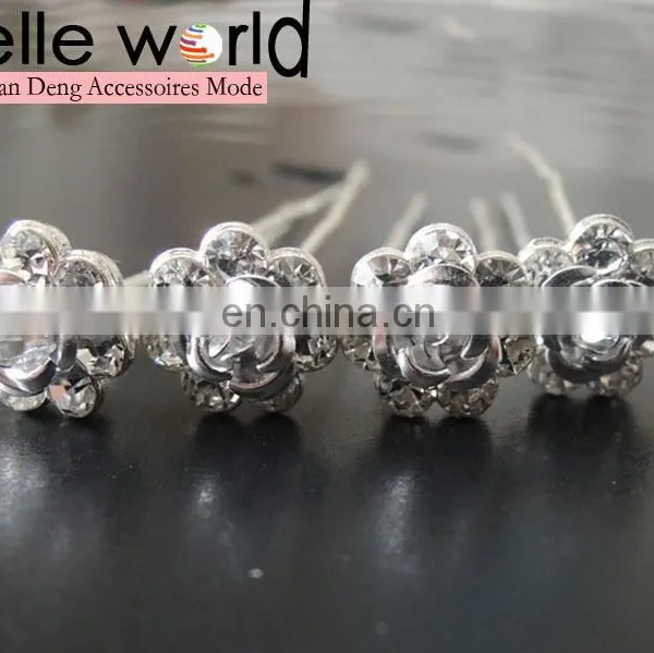 Crystal Wedding Decorative Metal Hair Clips Wholesale Hair Pin photo-4