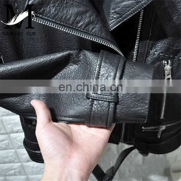 Italian Soft Jacket Genuine Lambskin Leather Slim Leather Jacket Woman Color photo-6