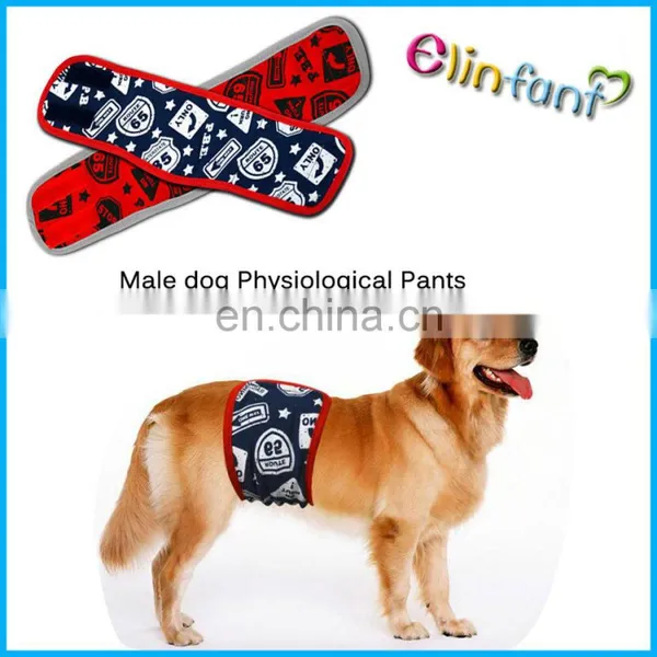 Elinfant Male Pet Diapers Physiological Pants Washable Dog Diapers