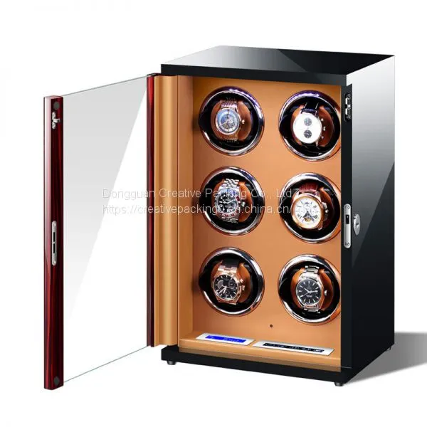 Vertical Design Watch Winder 6 Slots Watch Winder Wrist Watch Winder Box Watch Winder Suppliers photo-2