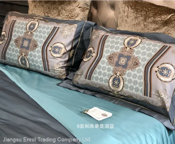 European 100% Cotton 4pcs Bedding Set Digital Printed photo-2