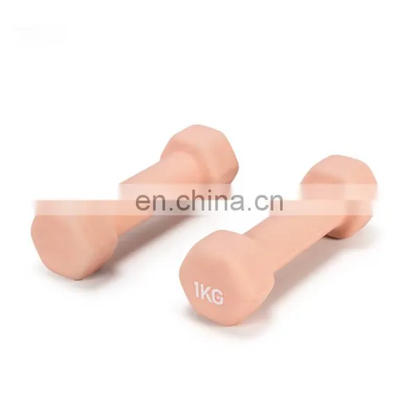 Fitness Equipment Adjustable Dumbbell Logo Plastic Dip Dumbbell Sets photo-6