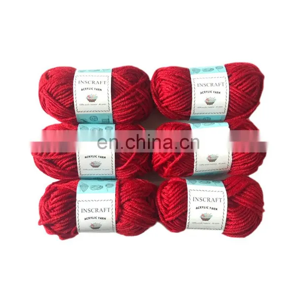 10g 25g 50g Soft 100 Acrylic Yarn 4 Ply Hand Knitting Yarn for Knitting photo-2