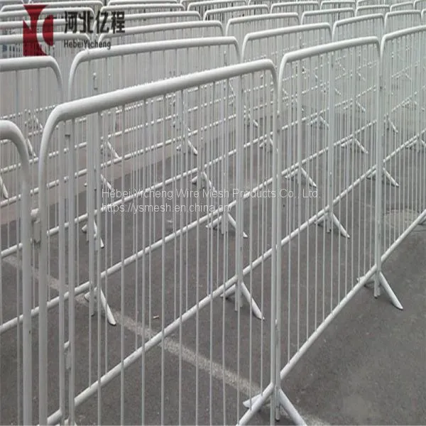 Temporary Steel Road Safety Barricade Crowd Control Barriers photo-2