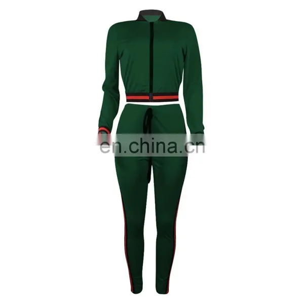 Women Sexy Letter Printing Crop Top Workout Legging Casual Tracksuit Set photo-3