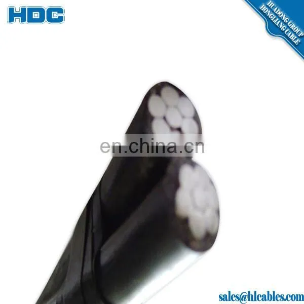 Overhead Aluminum Conductor Twisted 2*10mm2 Aerial Abc Cable photo-4