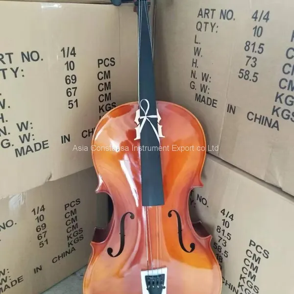 Factory Hot Sale Brand Flamed Student Handmade Maple and Spruce Cello The Back of a Cello is Often Made of One or Two Cut Pieces of Solid Maple, and Maple is Also Used for the Sides and Neck photo-5