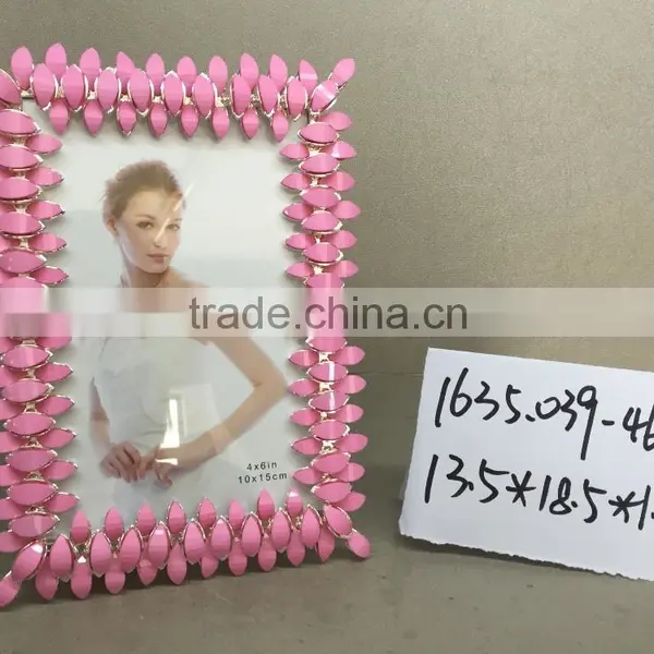 Birthday Gift Metal Photo Frame, Sweet Pink Phto Frame, Design Metal Photo Frame