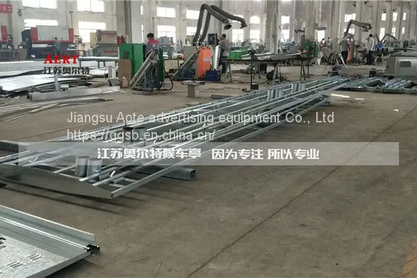 Township Heating Seat Bus Station Stainless Steel Bus Shelter Platform Billboard Direct Supply Manufacturer photo-2