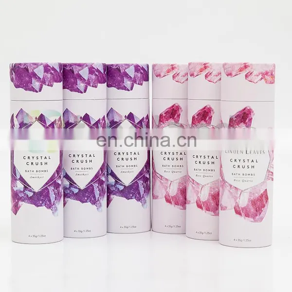 Manufacture Cylinder Bath Bomb Packaging Paper Cardboard Packaging Boxes photo-3
