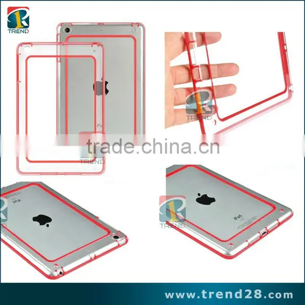 Crystal Clear Bumper Case Cover for Ipad Mini Tablet photo-2