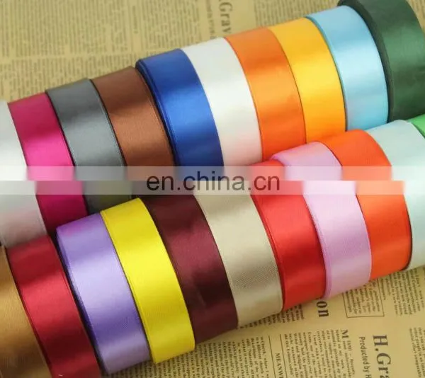 Wholesale Factory Large Stocked Custom Solid 196 Color 3-100 mm Wide Single Double Face Polyester Satin Christmas Ribbon Roll photo-5