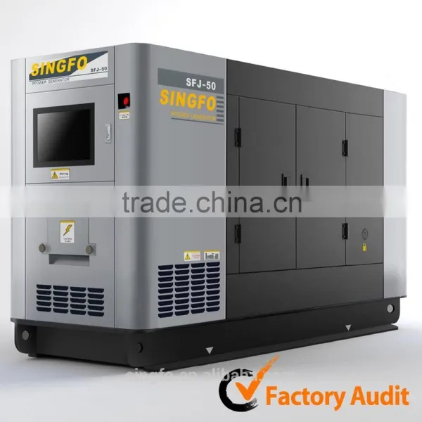CE Certification 55KVA Permanent Magnetic Diesel Silent Generators With 1103A-33TG2 Engine for Sale photo-5