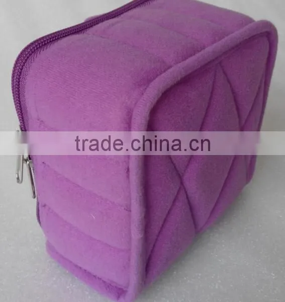 Custom 16 Bottles Soft Essential Oil Carrying Bag,essential Oil Bag for Travel, Purple Velvet Soft Essential Oil Carrying Case photo-2