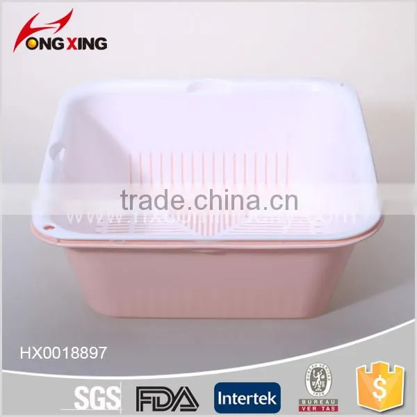 BPA Free Container Kitchen Plastic Colander With Tray photo-2