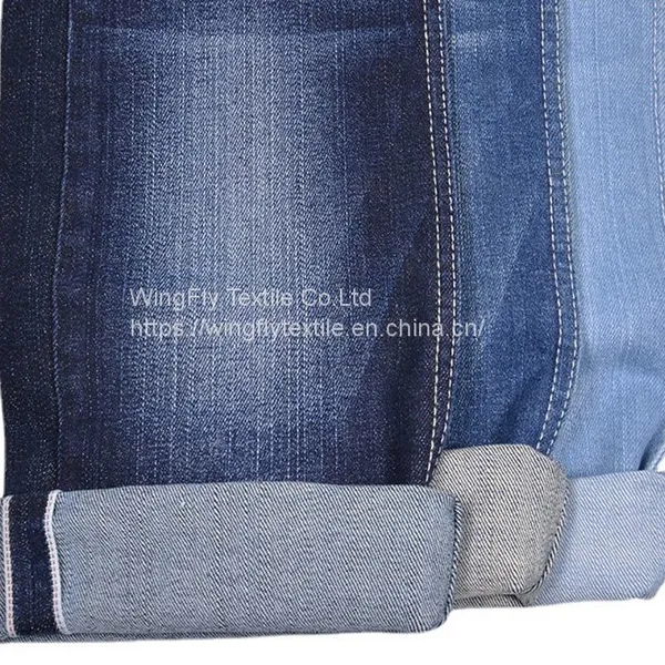11.46oz 98.4% Cotton 1.6% Spandex Slub Right Twill Denim Fabric Supplier W285625 photo-4