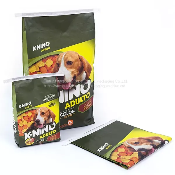 Recyclable 3 Layer Multiwall Kraft Paper Bags Pet Feed Rice Flour Sugar Bag photo-4
