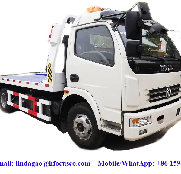 Dongfeng 4 Tons Flatbed Wrecker Trucks