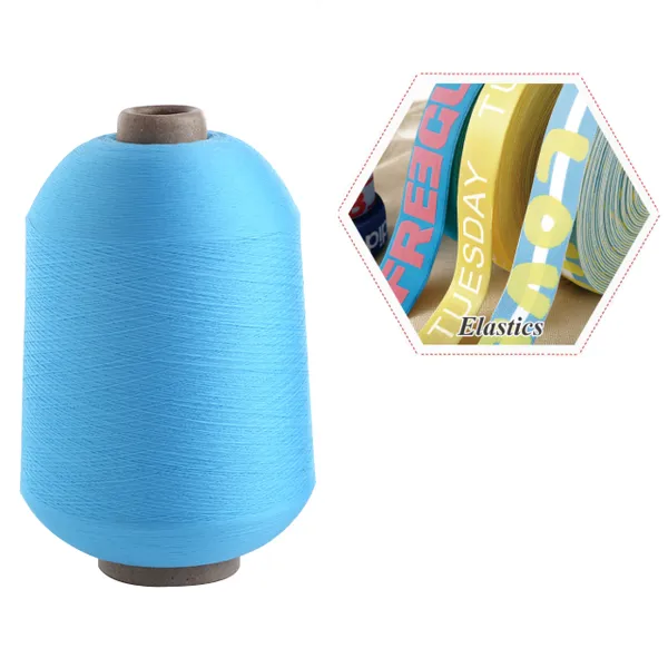 High Stretch Polyester Yarn 75d/1 Hank Dyed 100% Polyester Yarn Low Breakage Dty Yarn for Elastic Webbing photo-2