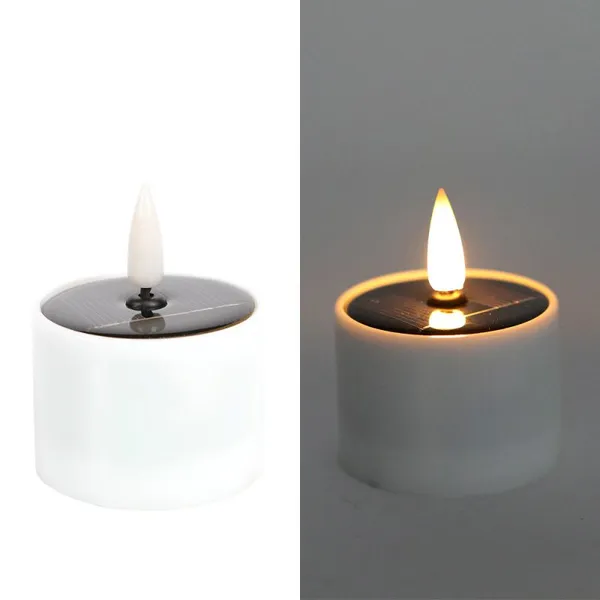 Solar Garden Light Outdoor Waterproof Home Nightlight Garden Decoration Tabletop Balcony Decoration Candle Flame Light photo-4
