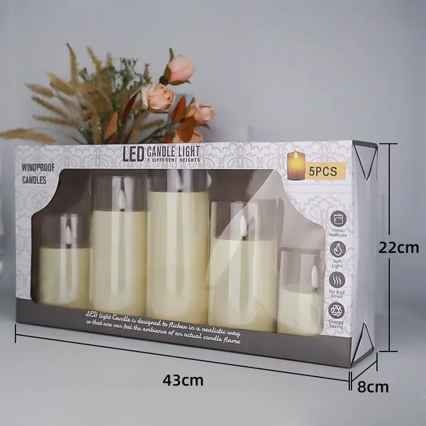 Led Candle Light Electronic Battery Power Candles Flameless Flicker Candles for Wedding Decorative Light photo-4