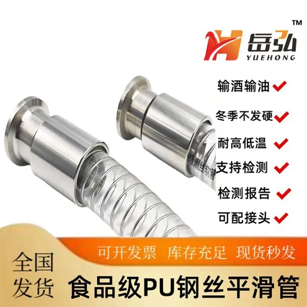 Quick-installation Snap-fit Connectors, Food-grade PU Smooth Transparent Steel Wire Pipes, photo-4