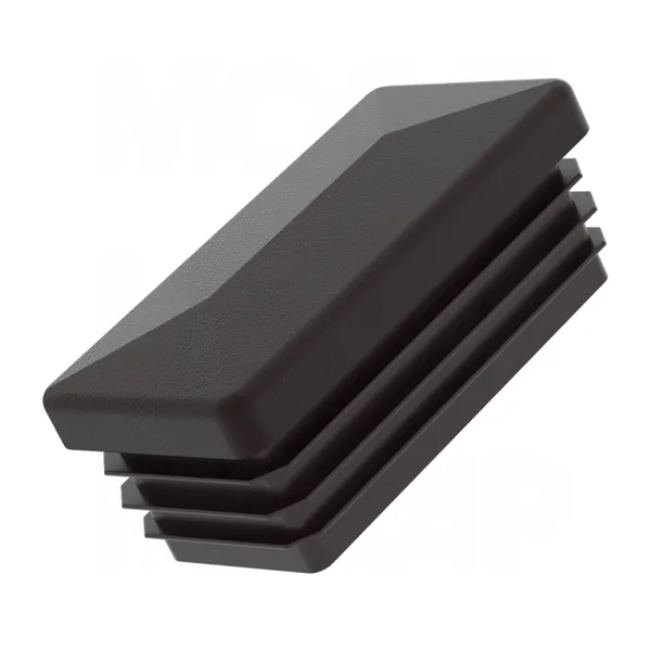 50mm 25mm Rectangular Hole Plug Pyramid Black Railing Stainless Rectangular Steel Cap photo-2