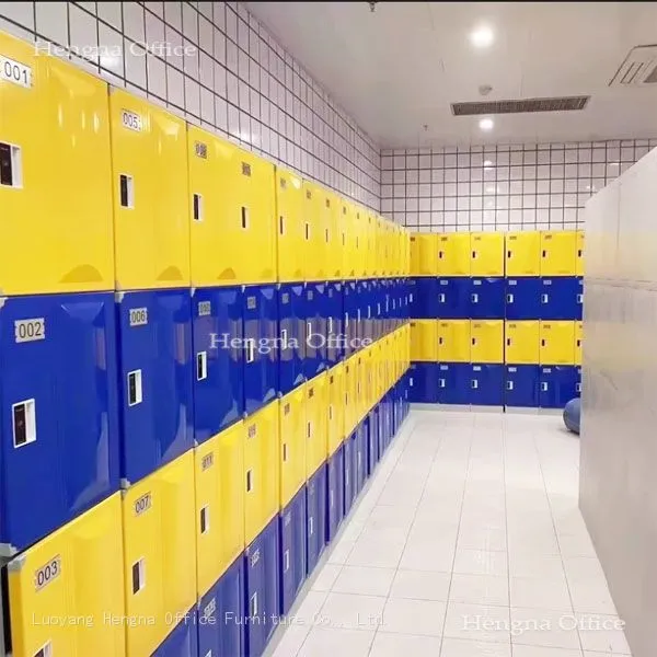 Colorful Plastic Wardrobe-PAC877 | Washable Odor-free Material With Number Plate for Kindergarten Sports Club-Hengna photo-5