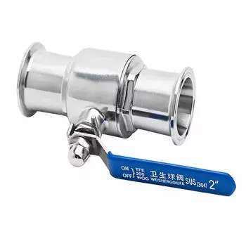 Stainless Steel Sanitary Grade Quick Release Ball Valve Clamp Ball Valve Buckle Type Food Grade Manual Ball Valve photo-4
