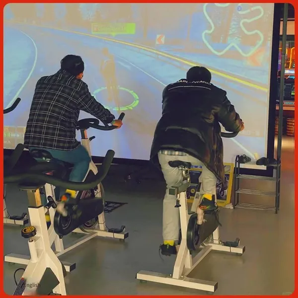 Interactive Virtual Cycling Game Projection for Dynamic Exercise Bikes in Gyms, Shopping Mall Fitness Arenas and Sports Training Centers photo-4