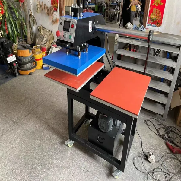 Hydraulic Dual-station Heat Transfer Machine, Fabric Heat Transfer Machine, DTF Hot Press, Digital Transfer Machine, White Ink Heat Transfer Machine photo-2