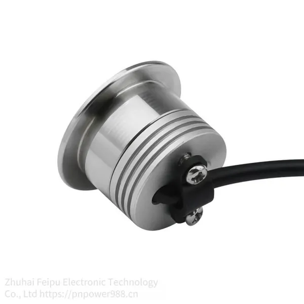 1w Low-voltage Led Floor Lamp, Led Deck Lamp, Led rv Lamp, Pndb-1w-b Flat Round 304 Stainless Steel Surface Floor Lamp Wall photo-2