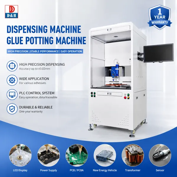 Ab Glue Silicones PU Epoxy Resin Potting Machine Vision Glue Dispenser Machine for Electronic