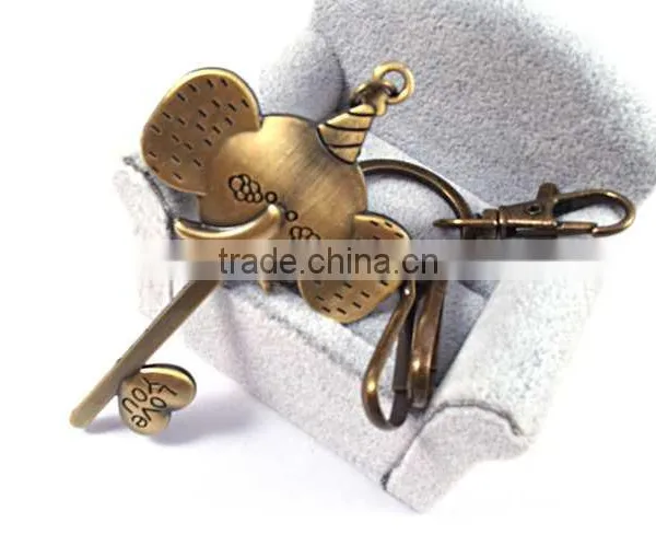 Keychain Manufacturers in China Promotional Oem Laser Logo Elephant Keychain photo-3