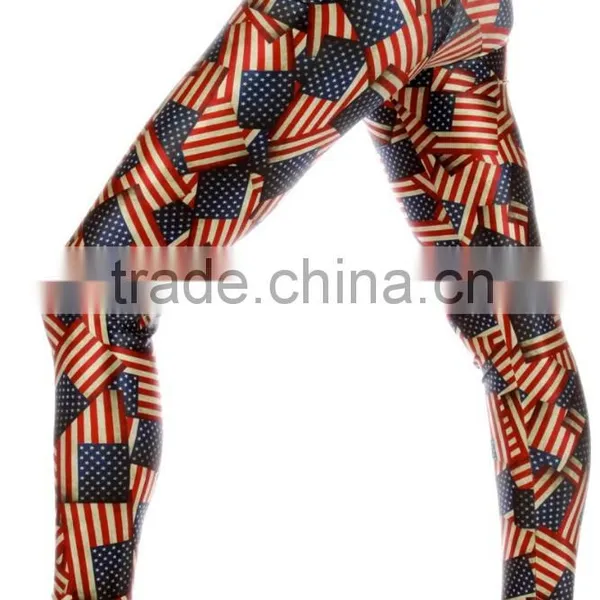Thousand US American Flag Print Ladies Stretch Sexy Tight Flag Legging 2015 photo-2
